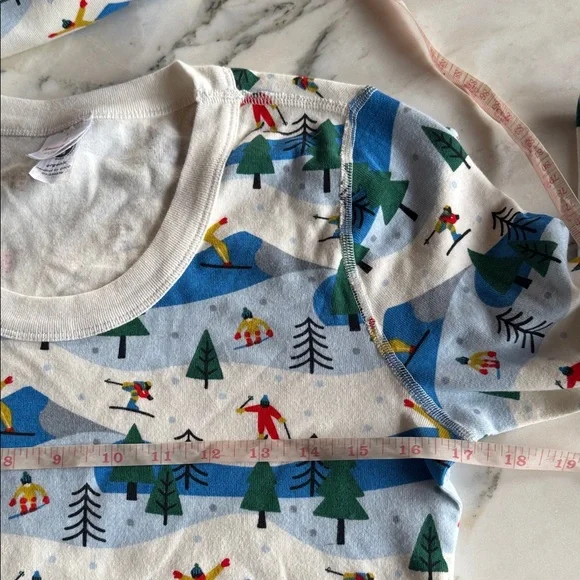 Hanna Andersson Ski Adventure Adult PJ Long John Set Small Top/Medium Bottoms - Picture 12 of 14